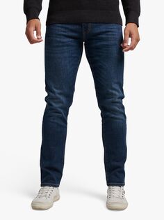 Узкие прямые джинсы Superdry из органического хлопка, чернила Jefferson
