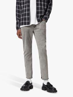 Джинсы AllSaints Dean Slim, серые