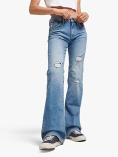 Узкие джинсы-клеш со средней посадкой Superdry, Bleeker Vintage