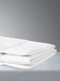 Ультра пуховое одеяло John Lewis из натуральной британской шерсти, плотностью 10,5–13,5 тонн, одинарное, 135 x 200 см, белое