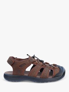 Кожаные сандалии в рыбацком стиле Josef Seibel Bart 02, коричневые