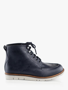 Кожаные ботинки на шнуровке Silver Street London Fisher, черные