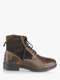 Кожаные ботинки на шнуровке Silver Street London Greyfriars, коричневые