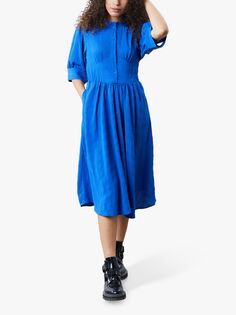 Платье-рубашка миди Lollys Laundry Boston, синий