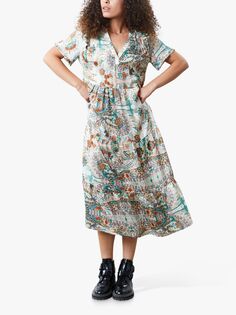 Многоярусное платье миди Lollys Laundry Freddy, разноцветный