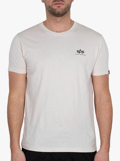 Базовая футболка Alpha Industries, Jet Stream White