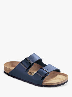 Birkenstock Arizona Узкие сандалии Birko Flor с двумя ремешками, темно-синие