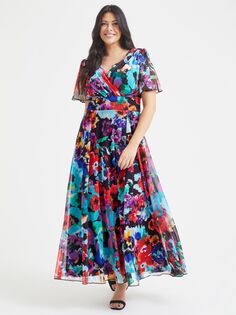 Платье макси с цветочным принтом Scarlett &amp; Jo Isabelle, разноцветный