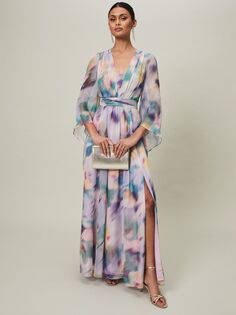 Платье макси с принтом Phase Eight Selene, разноцветный