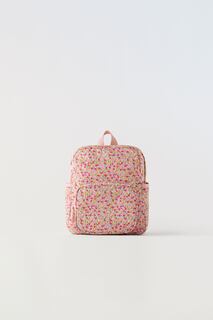 Цветочный рюкзак Zara, розовый