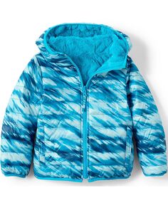 Детская двусторонняя утепленная флисовая куртка для девочек Lands&apos; End