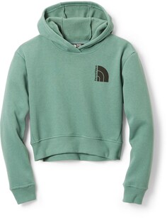 Флисовый пуловер с капюшоном Camp – для девочек The North Face, зеленый