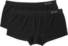 Трусы Boyleg – женские – упаковка из 2 шт. Boody Eco Wear, черный
