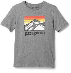 Футболка из органического материала с графическим рисунком – для мальчиков Patagonia, серый