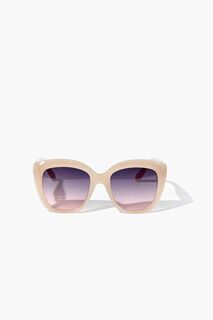 Солнцезащитные очки в круглой оправе Forever 21, розовый