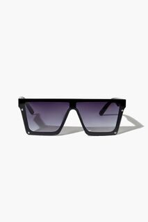 Квадратные солнцезащитные очки с заклепками Forever 21, черный