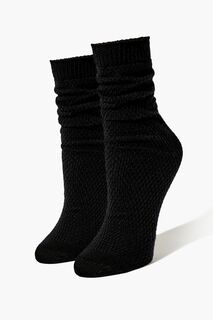 Текстурированные носки для экипажа Forever 21, черный