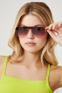 Солнцезащитные очки-авиаторы Forever 21, розовое золото