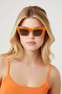 Солнцезащитные очки кошачий глаз Forever 21, оранжевый