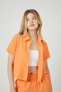 Укороченная рубашка из крепа Forever 21