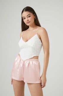 Атласные шорты без застежки Forever 21, краски