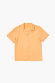 Детская рубашка на пуговицах с воротником Forever 21, оранжевый