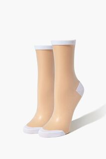 Прозрачные носки для экипажа Forever 21, белый