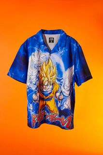 Рубашка с рисунком Dragon Ball Z Forever 21, синий