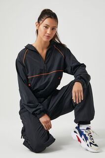 Куртка-анорак Active с молнией до половины длины Forever 21, черный