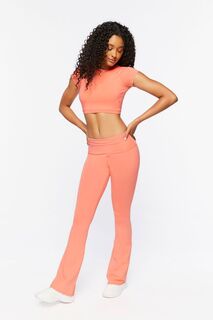Леггинсы Active Foldover Flare Forever 21