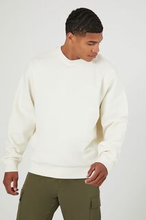 Пуловер с заниженными рукавами Forever 21, кремовый
