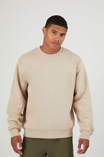 Пуловер с заниженными рукавами Forever 21, серо-коричневый