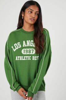 Спортивный пуловер с графическим рисунком Los Angeles Forever 21, авокадо