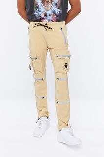 Универсальные брюки с карманами-карго Forever 21, хаки