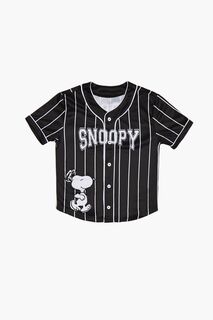 Детская бейсбольная майка Snoopy Forever 21, черный