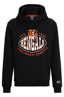 Толстовка Boss X Nfl Cotton-blend With Collaborative Branding, Bengals