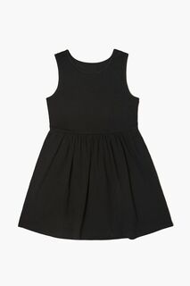 Платье для девочек из органического хлопка Forever 21, черный
