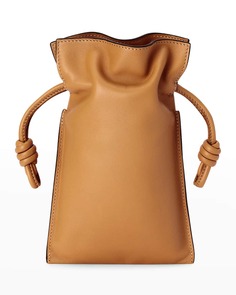 Миниатюрная сумка через плечо Flamenco с карманом на шнурке Loewe