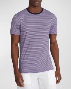 Мужская полосатая футболка с круглым вырезом Ralph Lauren Purple Label