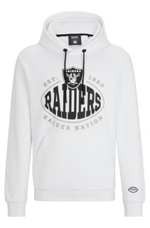 Толстовка Boss X Nfl Cotton-blend With Collaborative Branding, Raiders