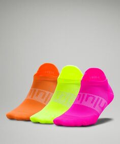 Женские носки Power Stride Tab 3 шт Lululemon, розовый