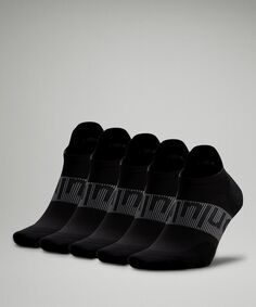 Мужские носки Power Stride Tab 5 шт Lululemon, черный