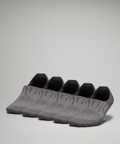 Женские носки Power Stride для неявки с активной хваткой 5 шт Lululemon, серый