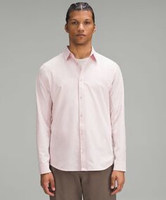 Рубашка приталенного кроя с длинными рукавами New Venture Lululemon, розовый