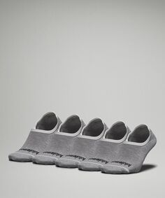 Мужские носки для неявки на каждый день Stride Comfort 5 шт Lululemon, серый