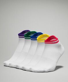 Мужские носки до щиколотки Daily Stride Comfort 5 шт Lululemon, белый