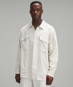 Куртка-рубашка с карманом карго Lululemon, белый