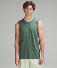 Рубашка без рукавов Metal Vent Tech Lululemon, зеленый