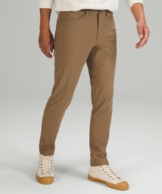 Брюки ABC Slim Fit с 5 карманами, Lululemon, коричневый