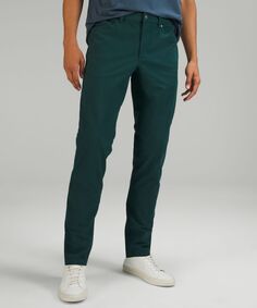 Брюки ABC Slim-Fit с 5 карманами Lululemon, зеленый